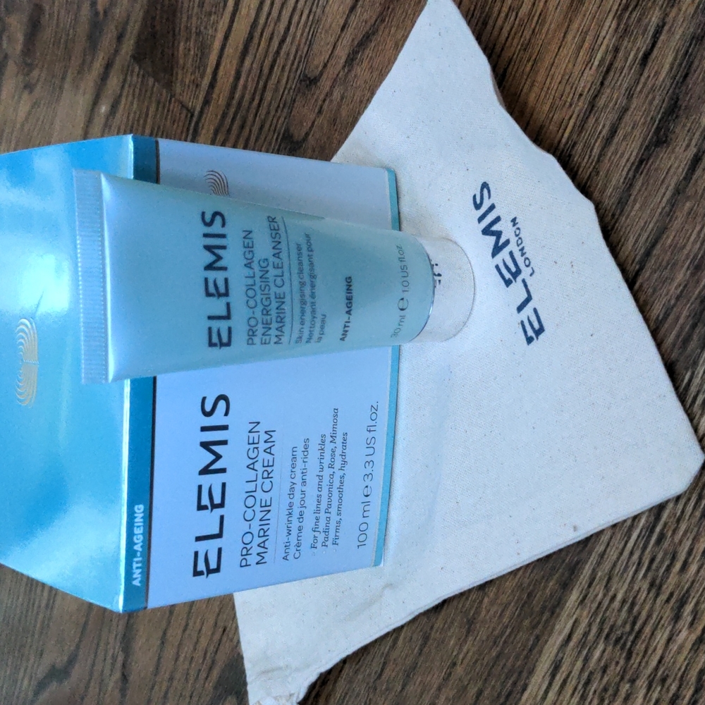 NWT Elemis Pro-Collagen Marine Cream 100ML and Elemis Marine Cleanser Bundle